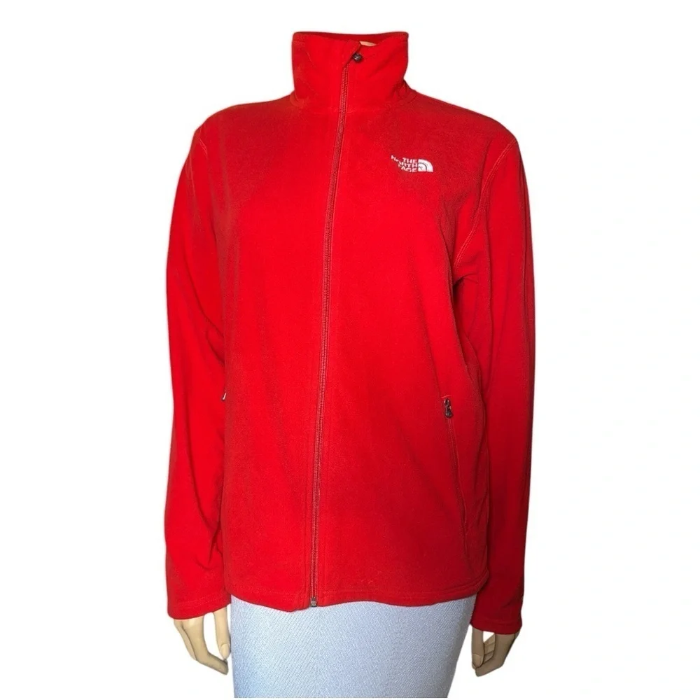 The North Face men’s red, full-zip fleece jacket size S/P